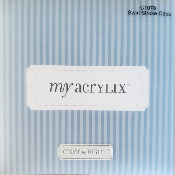 Close To My Heart Swirl Stroke Caps Clear Acrylic Stamps (C1078) - Picture 3 of 3